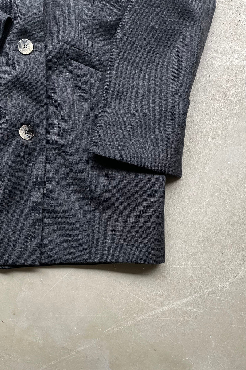 TAILORED JACKET / DARK GREY [SIZE: M NOS/DEADSTOCK]