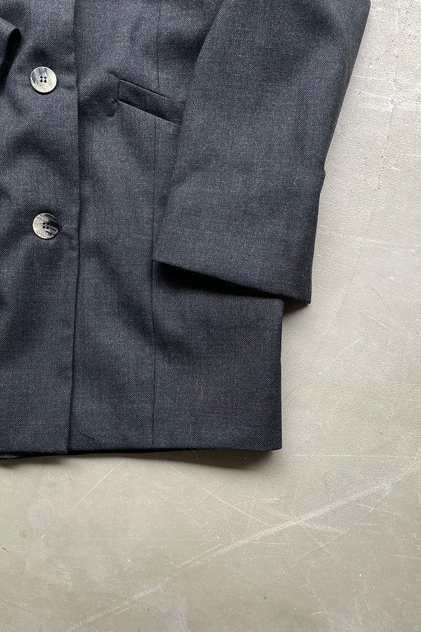 TAILORED JACKET / DARK GREY [SIZE: M NOS/DEADSTOCK]