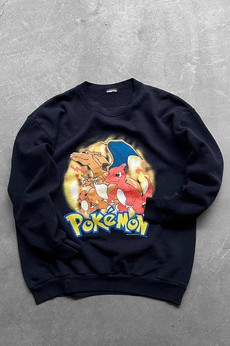 99'S POKEMON SWEATSHIRT / BLACK [SIZE: S USED]