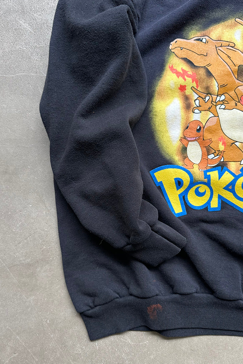 99'S POKEMON SWEATSHIRT / BLACK [SIZE: S USED]