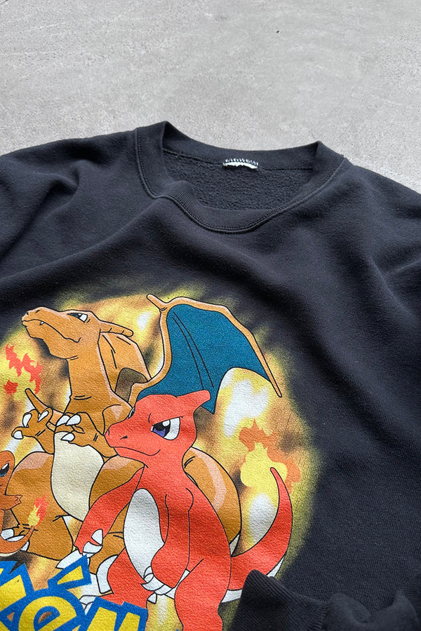 99'S POKEMON SWEATSHIRT / BLACK [SIZE: S USED]