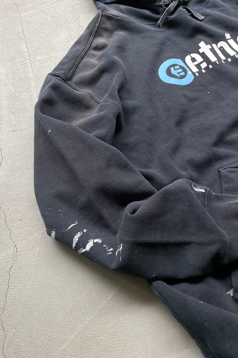 Y2K EARLY 00'S SKATEBOARDING HOODIE SWEATSHIRT / BLACK [SIZE: L USED]