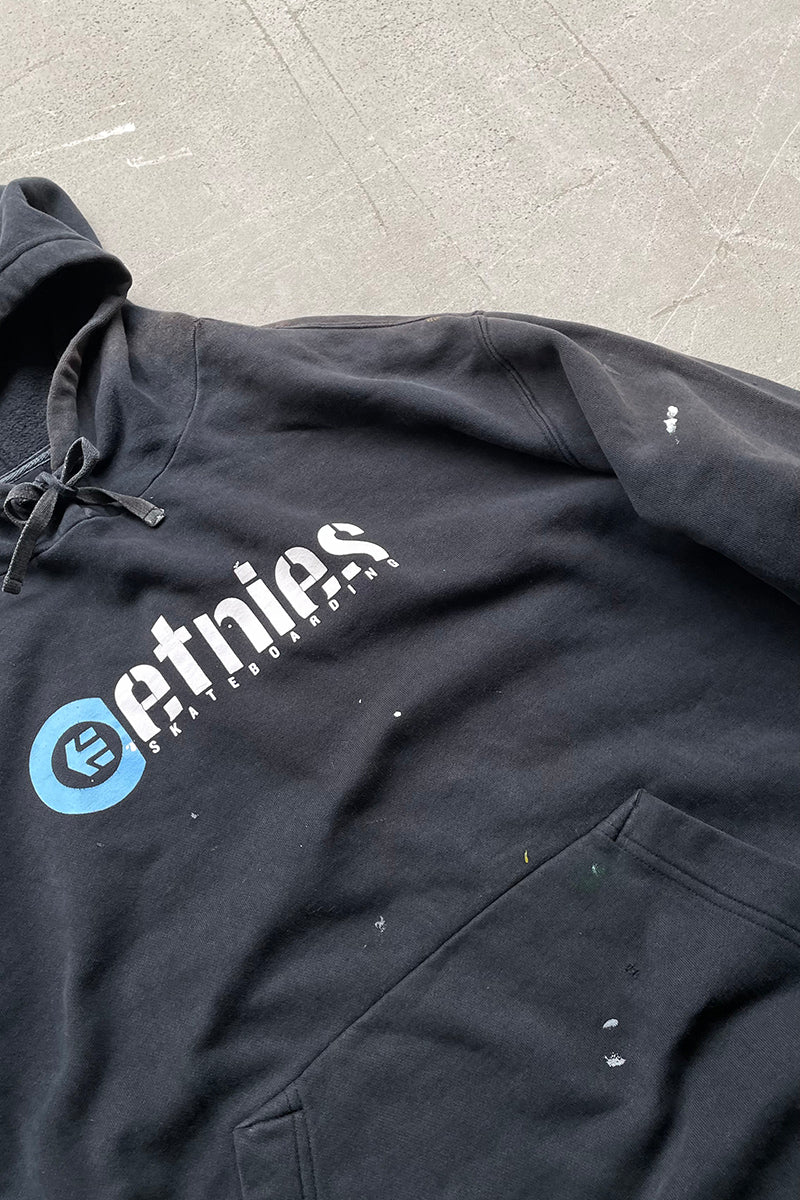Y2K EARLY 00'S SKATEBOARDING HOODIE SWEATSHIRT / BLACK [SIZE: L USED]
