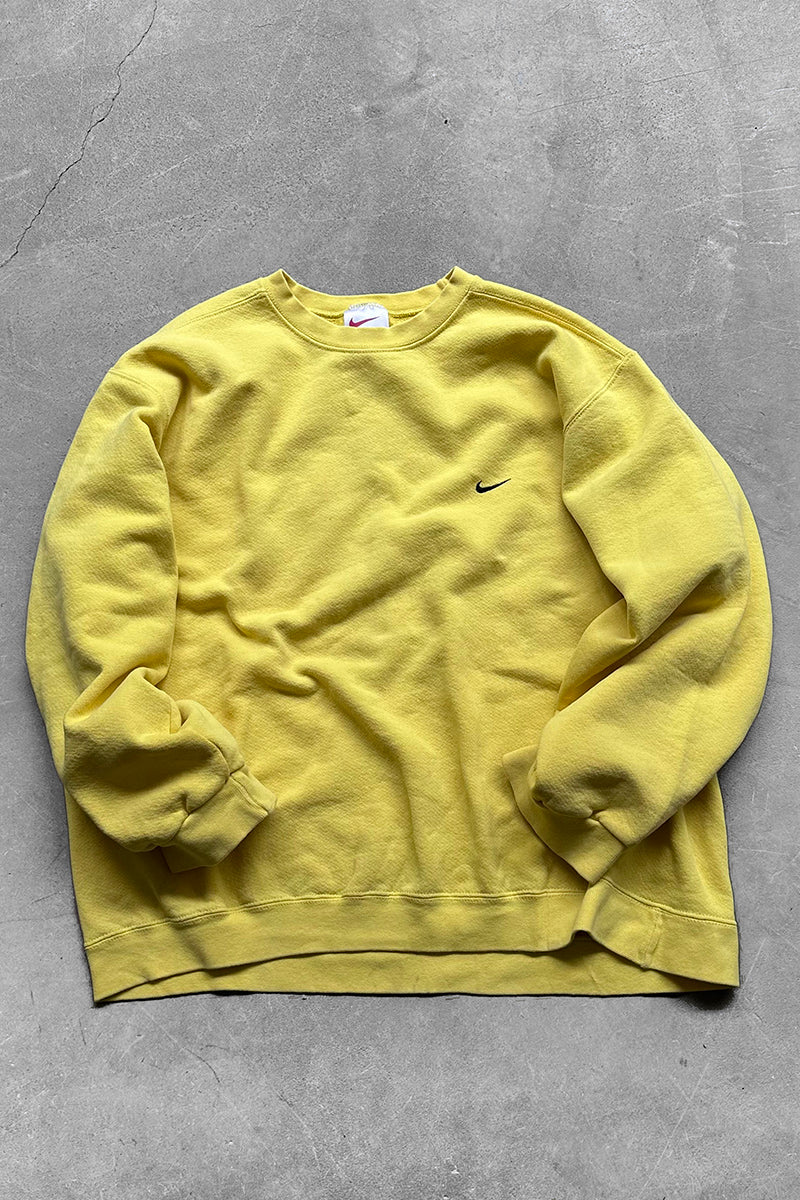 MADE IN USA 90'S SWEATSHIRT / YELLOW [SIZE: L USED]