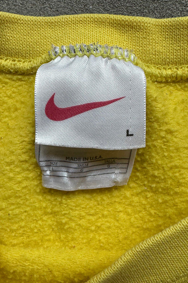 MADE IN USA 90'S SWEATSHIRT / YELLOW [SIZE: L USED]