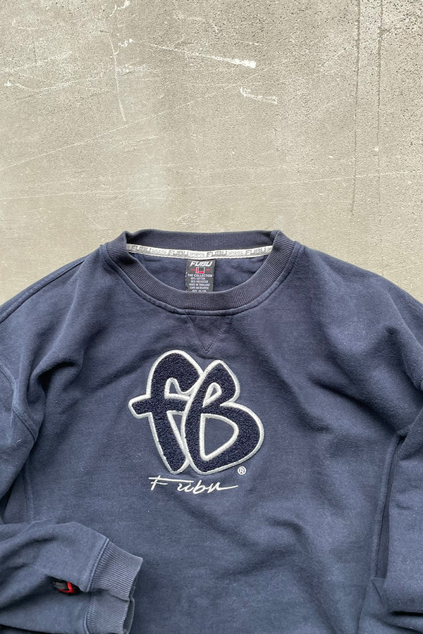 Y2K EARLY 00'S SWEATSHIRT / NAVY [SIZE: L USED]