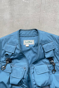 MADE IN USA 90'S PHOTOGRAPHER'S VEST / LIGHT BLUE [SIZE: L USED]
