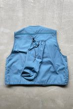 画像をギャラリービューアに読み込む, MADE IN USA 90&#39;S PHOTOGRAPHER&#39;S VEST / LIGHT BLUE [SIZE: L USED]
