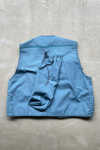 MADE IN USA 90'S PHOTOGRAPHER'S VEST / LIGHT BLUE [SIZE: L USED]