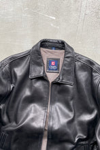 画像をギャラリービューアに読み込む, 90&#39;S LEATHER ZIP UP JACKET / BLACK [SIZE: XL USED]

