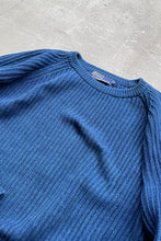 画像をギャラリービューアに読み込む, 90&#39;S COTTON KNIT SWEATER / INDIGO [SIZE: M USED]
