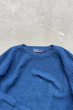 画像をギャラリービューアに読み込む, 90&#39;S COTTON KNIT SWEATER / INDIGO [SIZE: M USED]

