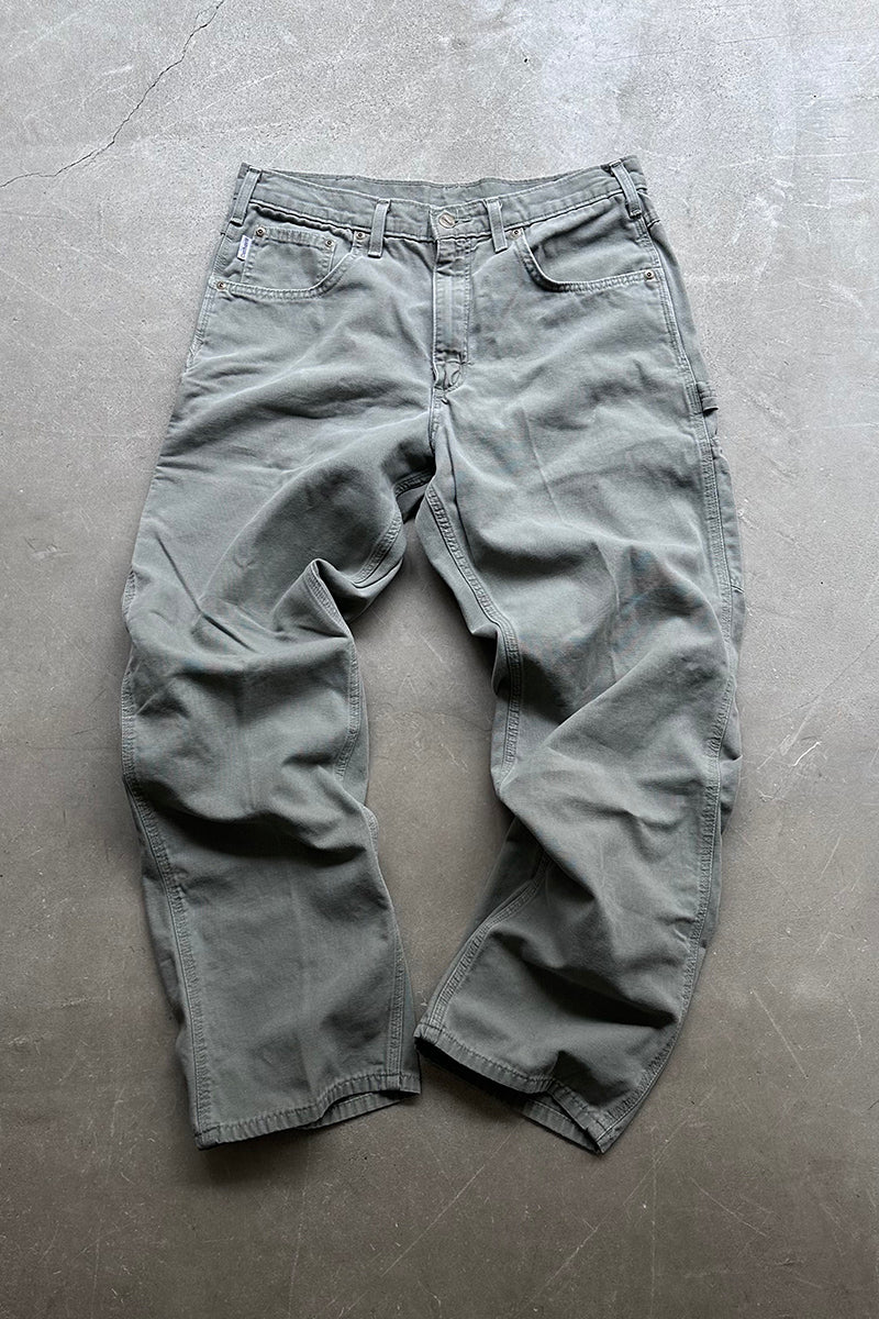 Y2K 06'S DUCK PAINTER PANTS / KHAKI [SIZE: 34 USED]