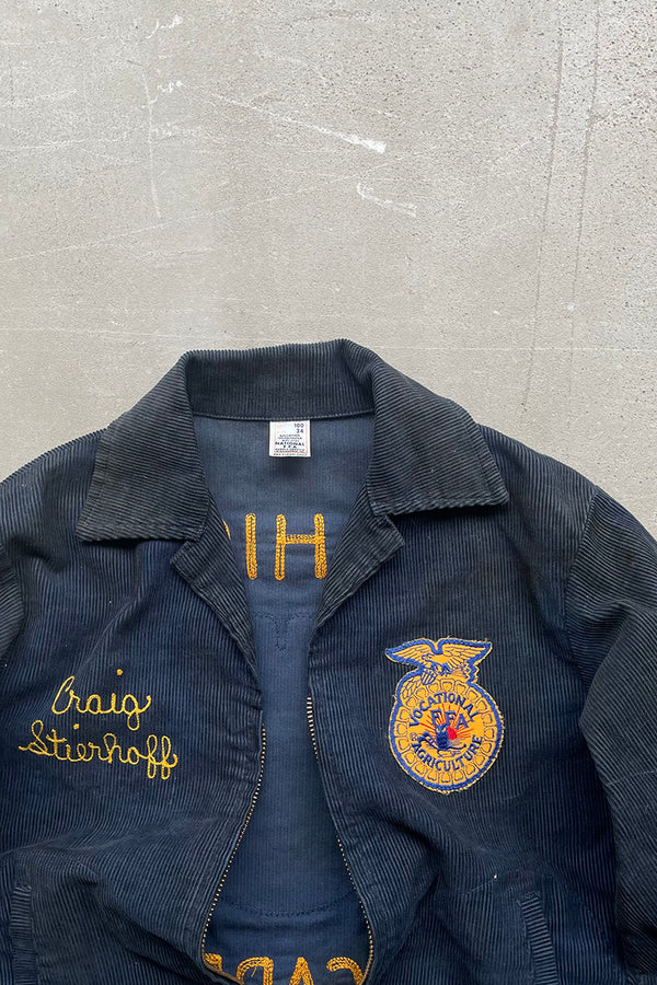 MADE IN USA 50-60'S FFA JACKET OHIO / NAVY [SIZE: 34 USED]