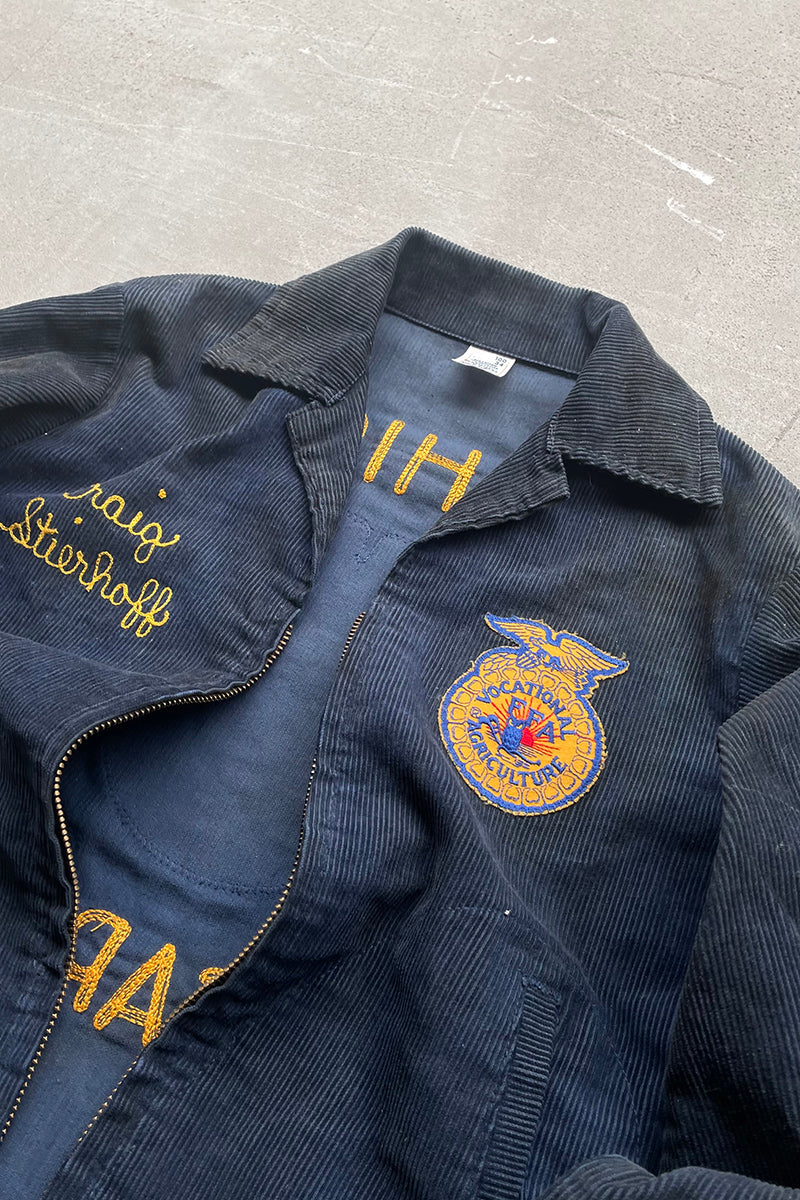 MADE IN USA 50-60'S FFA JACKET OHIO / NAVY [SIZE: 34 USED]