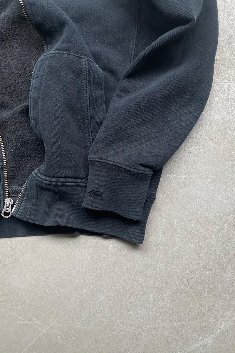 90s ZIP SWEAT HOODIE / NAVY [SIZE: S USED]