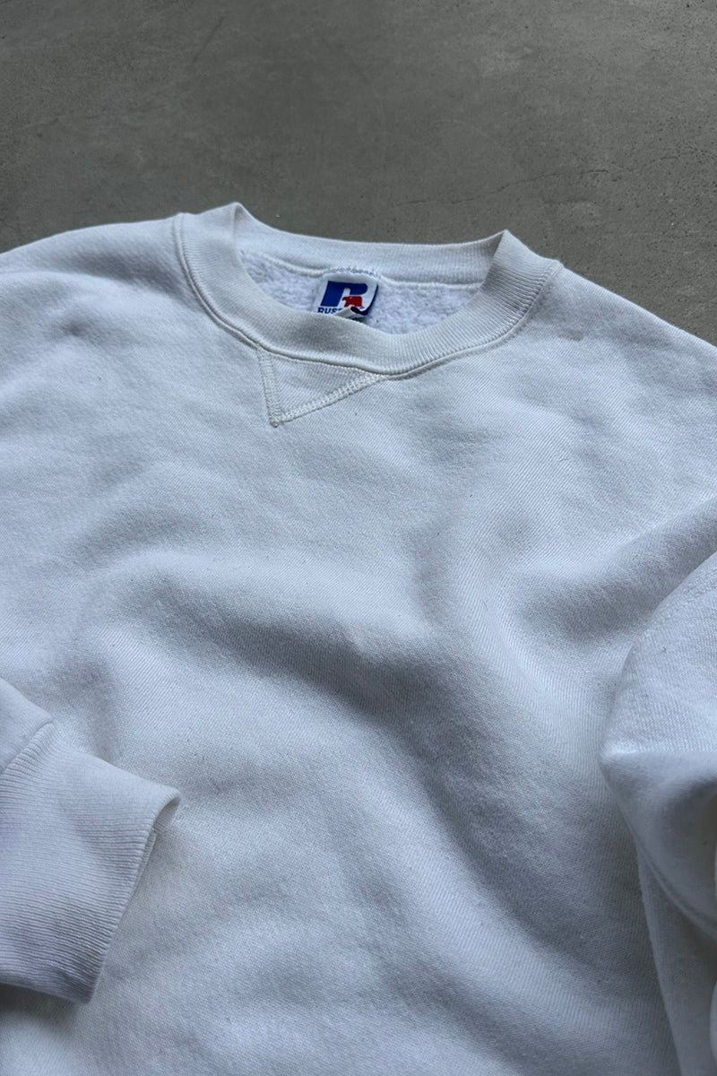MADE IN USA 90'S SWEATSHIRT / WHITE [SIZE: L USED]