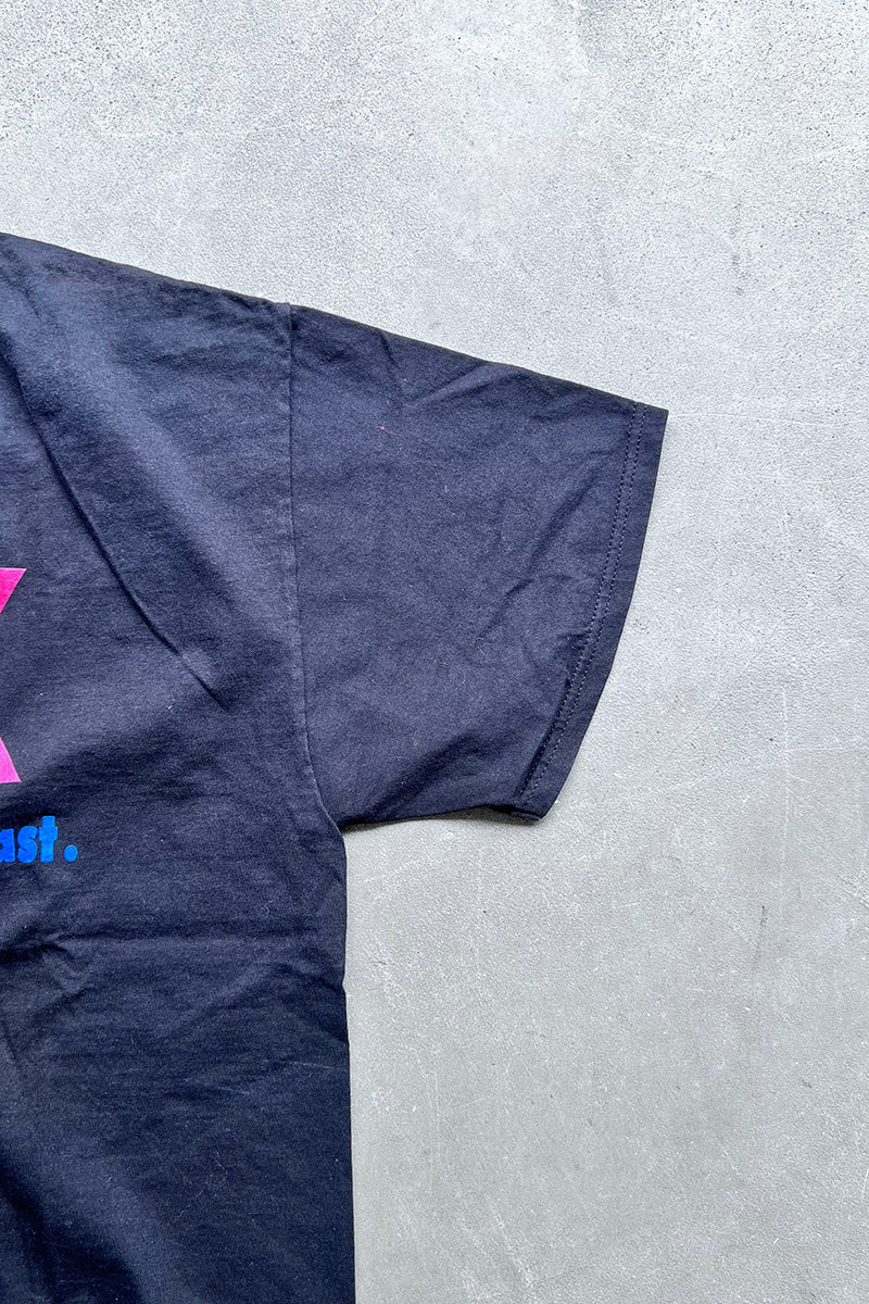 MADE IN USA 90'S Y2K MESSAGE T-SHIRT / BLACK [SIZE: L USED]