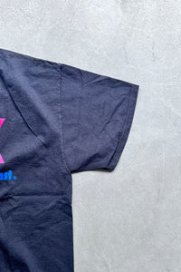 MADE IN USA 90'S Y2K MESSAGE T-SHIRT / BLACK [SIZE: L USED]