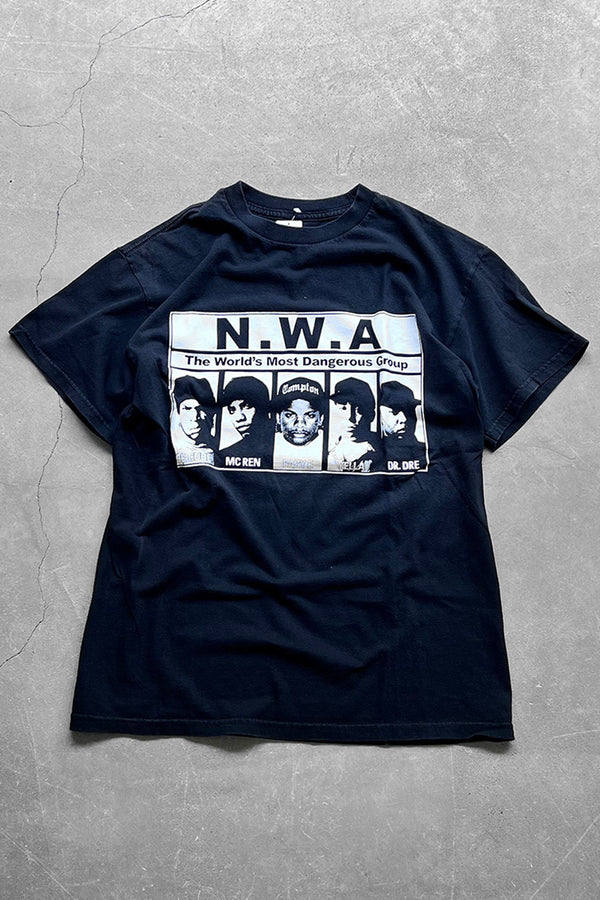 N.W.A HIPHOP T-SHIRT / BLACK [SIZE: M USED]