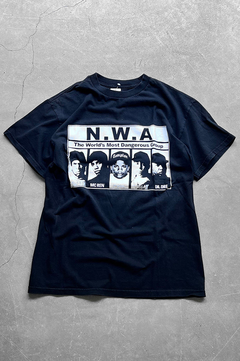 N.W.A HIPHOP T-SHIRT / BLACK [SIZE: M USED]