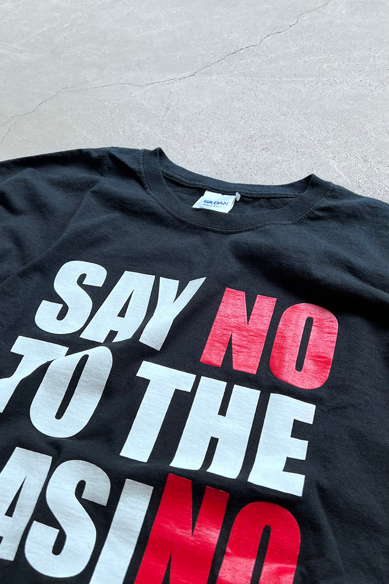 CASINO MESSAGE T-SHIRT / BLACK [SIZE: XL USED]