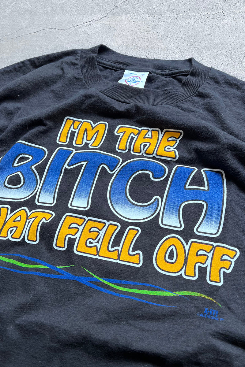 90'S I'M THE BITCH MESSAGE T-SHIRT / BLACK [SIZE: L USED]