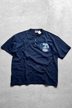 画像をギャラリービューアに読み込む, MADE IN USA 95&#39;S HENLEY NECK T-SHIRT / BLACK [SIZE: L USED]

