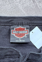 画像をギャラリービューアに読み込む, MADE IN USA 95&#39;S HENLEY NECK T-SHIRT / BLACK [SIZE: L USED]
