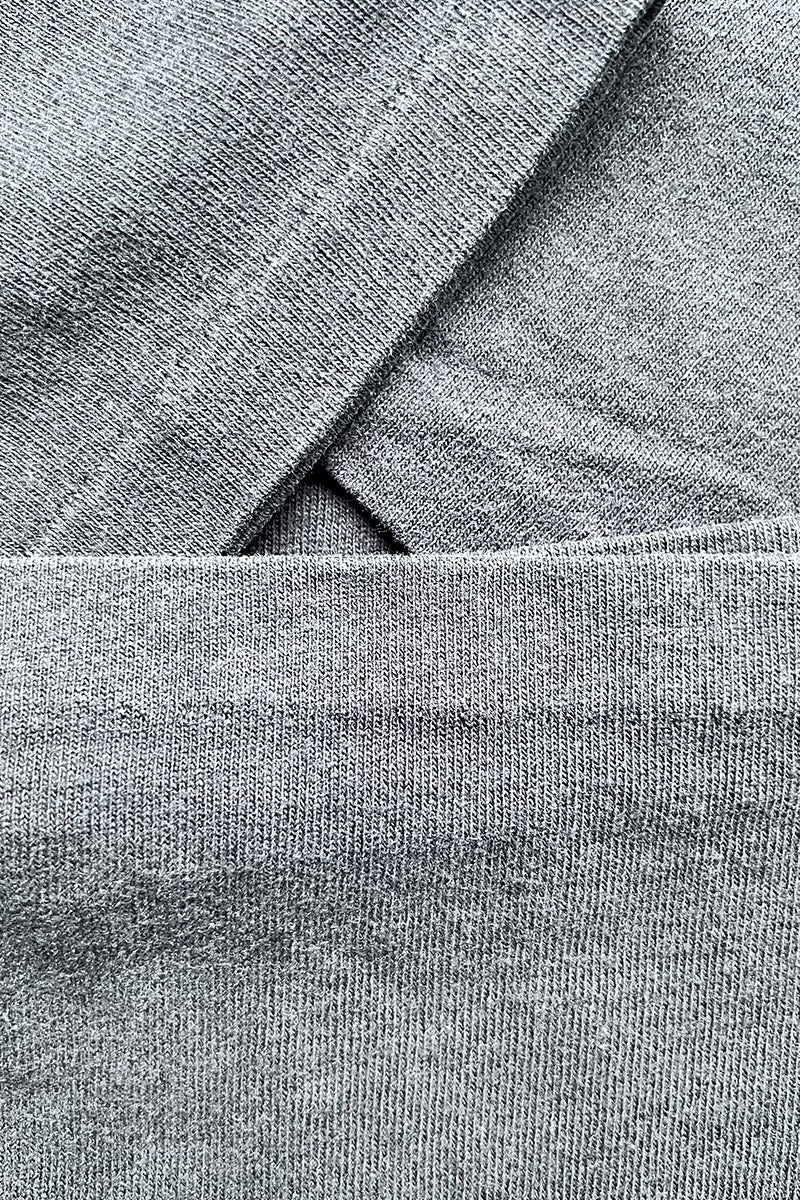 MADE IN USA 95'S HENLEY NECK T-SHIRT / BLACK [SIZE: L USED]