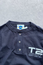 画像をギャラリービューアに読み込む, MADE IN USA TERMINATOR2 HENLY NECK MOVIE T-SHIRT / BLACK [SIZE: S USED]
