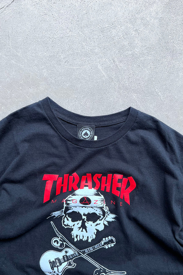 SKATE ROCK LOGO T-SHIRT USA Model / BLACK [SIZE: L USED]