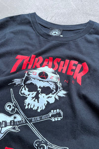 SKATE ROCK LOGO T-SHIRT USA企画品 / BLACK [SIZE: L USED]