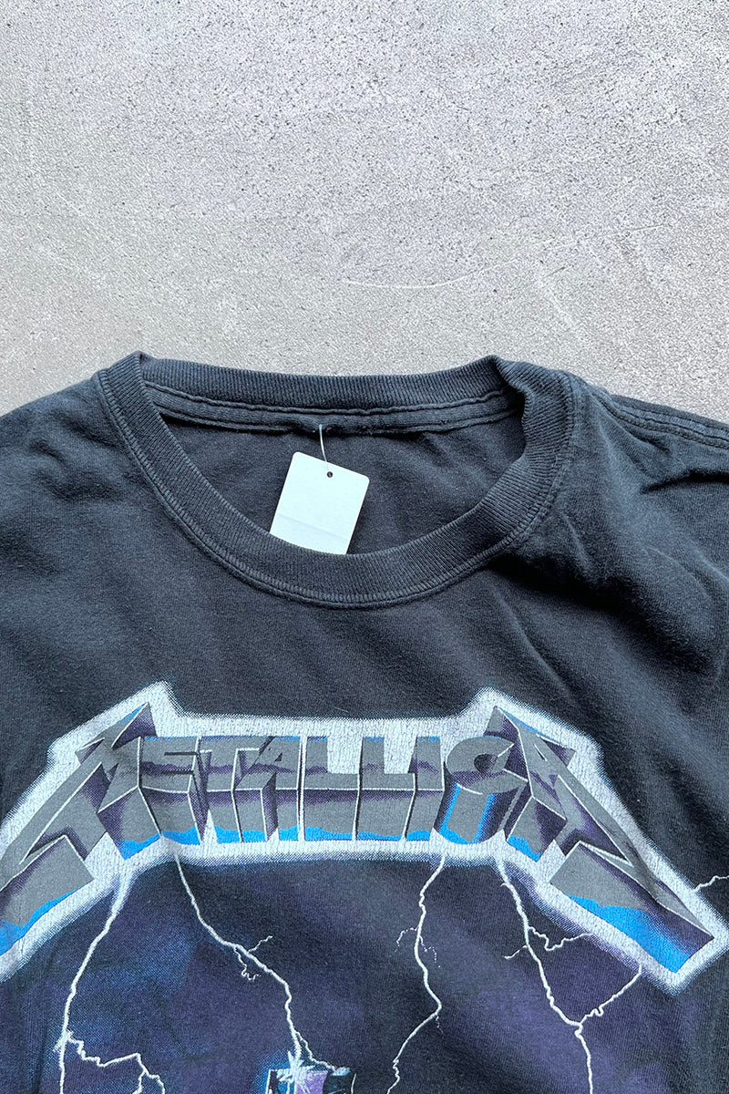 07'S METALLICA RIDE THE LIGHTNING BAND T-SHIRT / BLACK [SIZE: M USED]