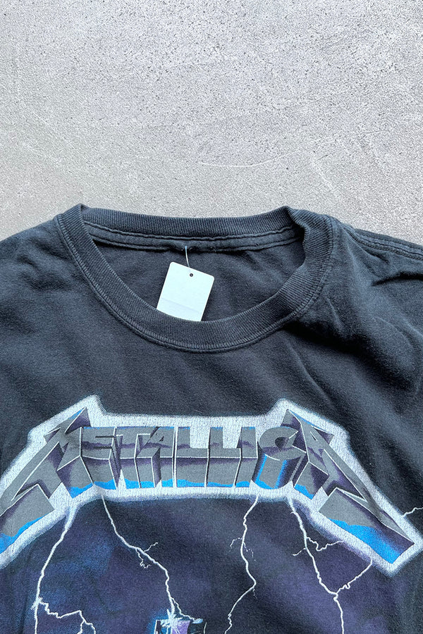 07'S METALLICA RIDE THE LIGHTNING BAND T-SHIRT / BLACK [SIZE: M USED]