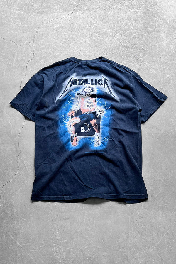 07'S METALLICA RIDE THE LIGHTNING BAND T-SHIRT / BLACK [SIZE: M USED]