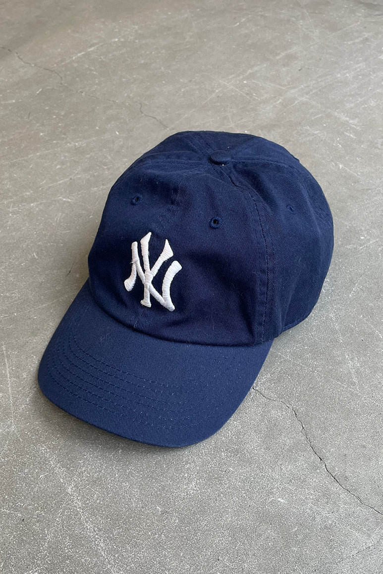 Y2K EARLY 00'S NY YANKEES CAP / NAVY [ONE SIZE USED]