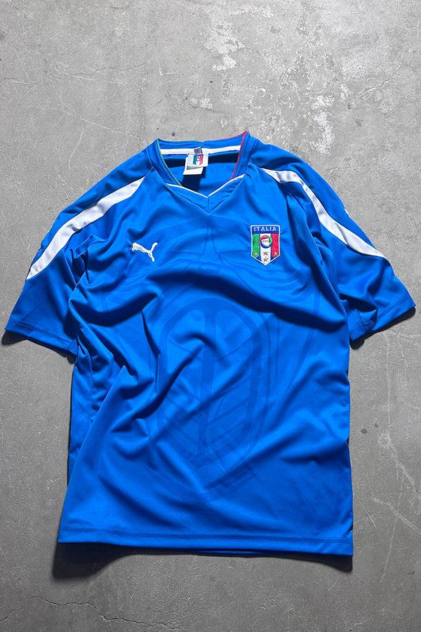 Y2K 10'S GLI AZZURRI FOOTBALL GAME SHIRT / BLUE [SIZE: L USED]