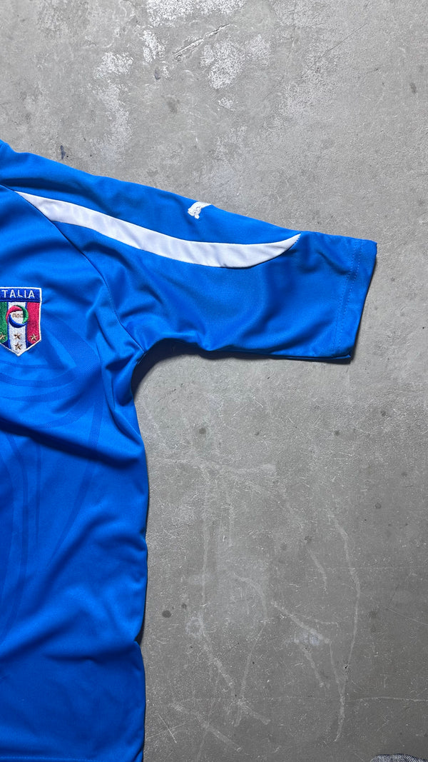 Y2K 10'S GLI AZZURRI FOOTBALL GAME SHIRT / BLUE [SIZE: L USED]