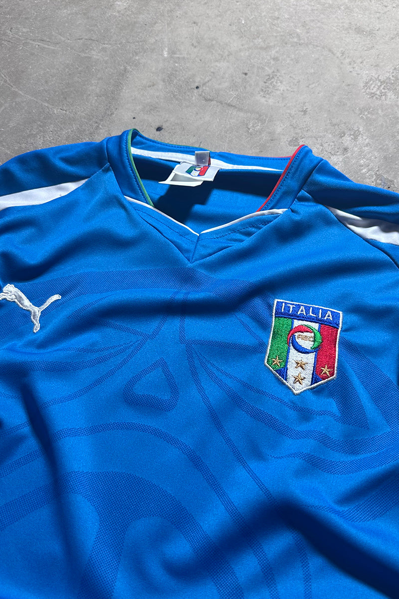 Y2K 10'S GLI AZZURRI FOOTBALL GAME SHIRT / BLUE [SIZE: L USED]