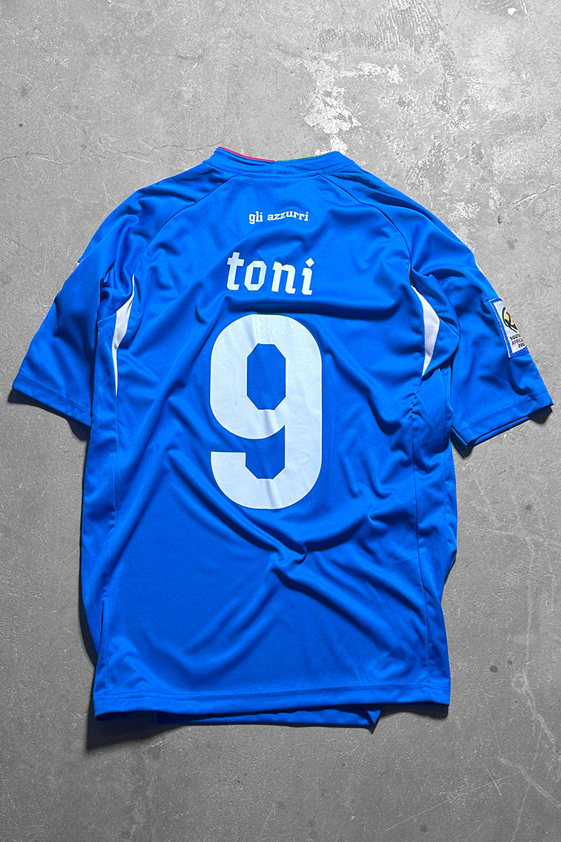 Y2K 10'S GLI AZZURRI FOOTBALL GAME SHIRT / BLUE [SIZE: L USED]