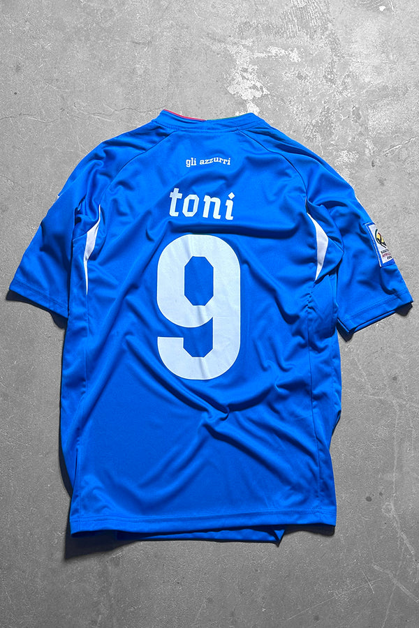 Y2K 10'S GLI AZZURRI FOOTBALL GAME SHIRT / BLUE [SIZE: L USED]