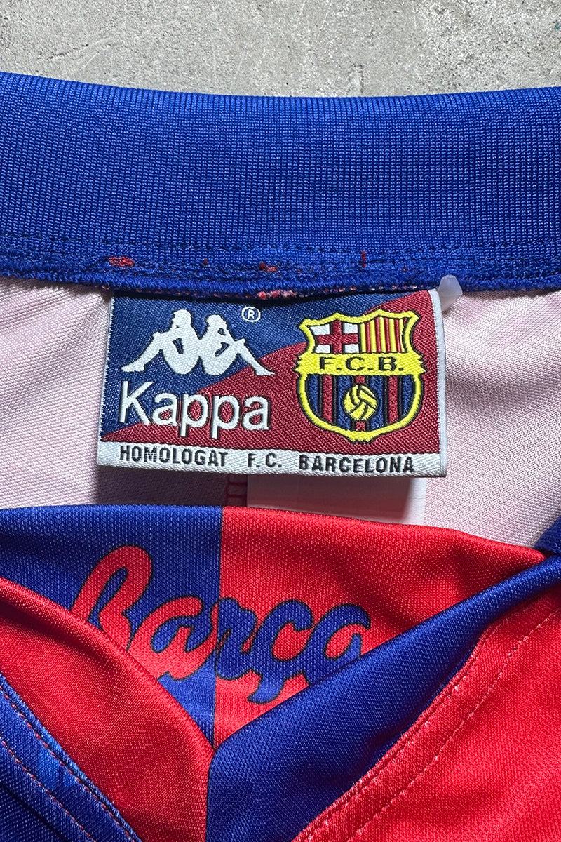 92-95 FC BARCELONA FOOTBALL GAME SHIRT / RED [SIZE: M USED]