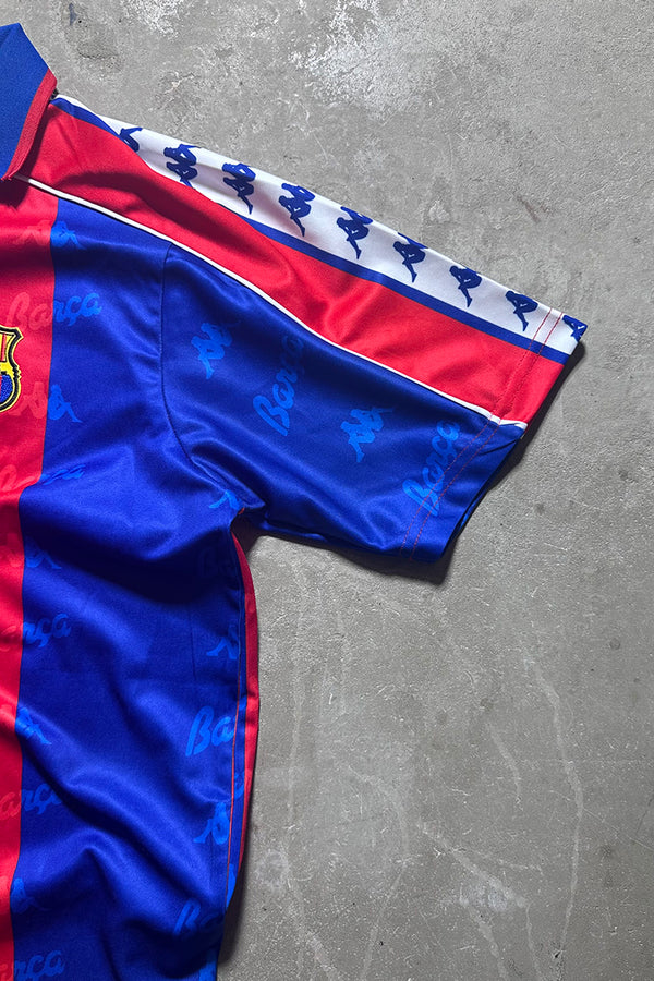 92-95 FC BARCELONA FOOTBALL GAME SHIRT / RED [SIZE: M USED]
