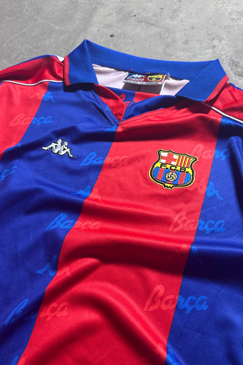 92-95 FC BARCELONA FOOTBALL GAME SHIRT / RED [SIZE: M USED]