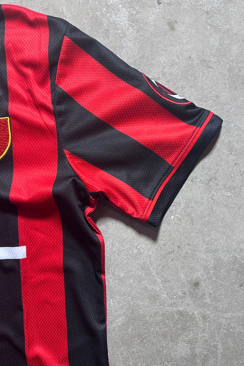 90'S AC MILAN FOOTBALL GAME SHIRT / RED [SIZE: M USED]