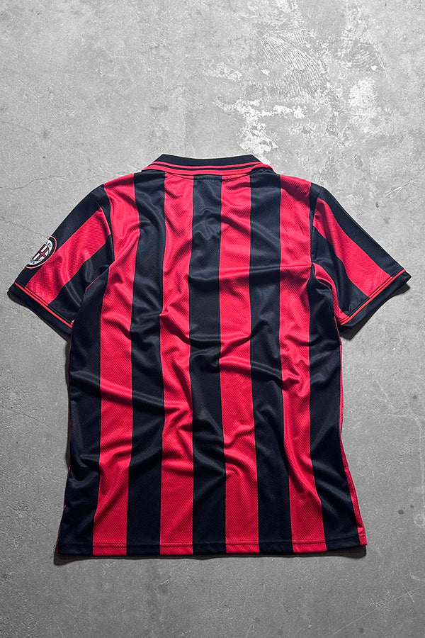 90'S AC MILAN FOOTBALL GAME SHIRT / RED [SIZE: M USED]