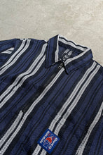 画像をギャラリービューアに読み込む, S/S HALF ZIP SHIRT / STRIPE [SIZE: M USED]
