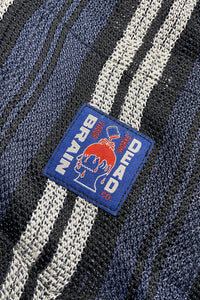 S/S HALF ZIP SHIRT / STRIPE [SIZE: M USED]