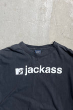 画像をギャラリービューアに読み込む, MADE IN RUSSIA Y2K 01&#39;S MTV JACKASS T-SHIRT / BLACK [SIZE: L USED]
